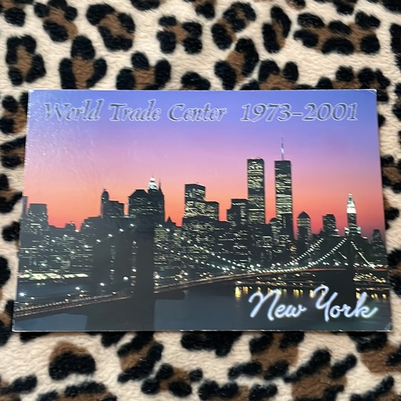 2001 NEW YORK CITY World Trade Center Towers Postcard Letter 2001 Manhattan NYC - Picture 16 of 16